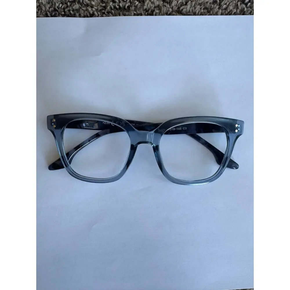 Blue Light Glasses Frame Only Rectangular Tortoise Fade Unisex 51-19-145